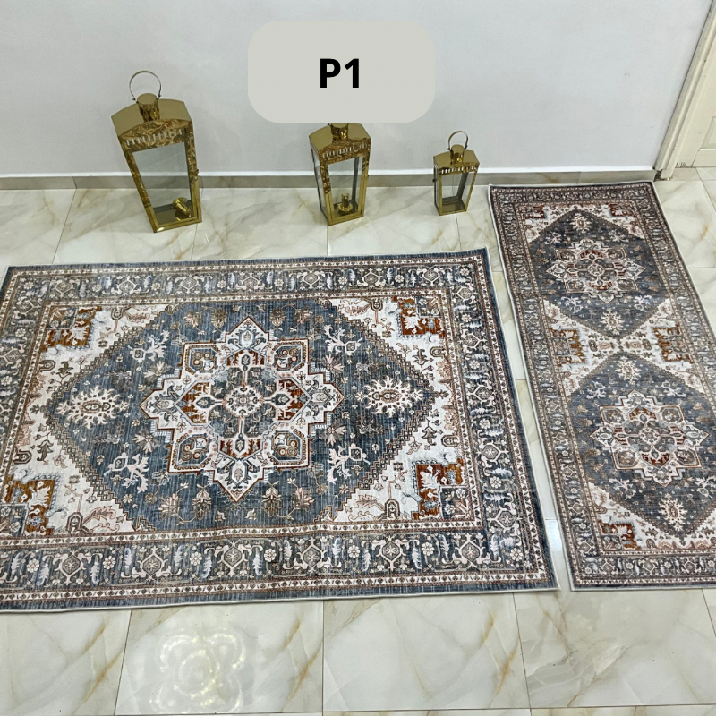 Pack tapis 2 pièces salon et couloir  - Image 2